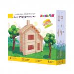 Конструктор ЛЕСОВИЧОК les 001 Разборный домик №1 набор из 110 деталей