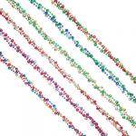 СНОУ БУМ Бусы декоративные, 200 см, пластик, 6 цветов, арт. 2021-2