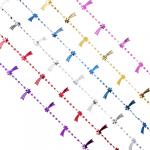 СНОУ БУМ Бусы декоративные, 200 см, пластик, 6 цветов, арт. 2021-7