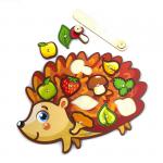 Игровой набор WOODLANDTOYS 062202 Магнитная рыбалка Ежик