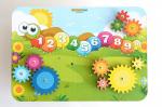 Бизиборд WOODLANDTOYS 116102 Шестеренки.Веселая гусеница