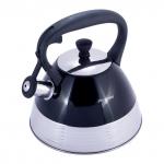 1085 Kamille Чайник 3л из нержавеющей стали со свистком (черный)