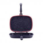 4432 Kamille Сковорода-гриль двойная 32*24 см из литого алюминия с антипригарным покрытием