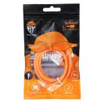 BY Кабель для зарядки Type-C, 1м, 2А, прорезиненный, оранжевый