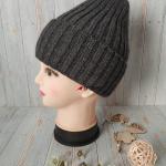 Женская шапка, утепленная флисом.