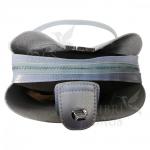 Женская кожаная сумка ARUBA без кисточки. Голубой перламутр.