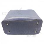 Женская кожаная сумка ARUBA без кисточки. Голубой.