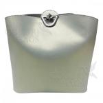 Женская кожаная сумка ARUBA без кисточки. Салатовый перламутр.