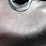 Женская кожаная сумка ARUBA с кисточкой. Кофе жемчужный.