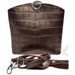 Женская кожаная сумка Aruba Piton. Шоколад