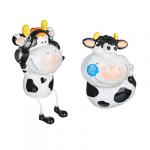 Копилка в виде коровки, полистоун, 8-14,5 см, 2 дизайна