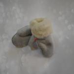 Варежки  подростковые из овчины.