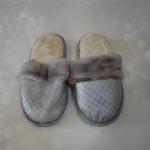 Домашние тапочки из натурального меха, верх экокожа.