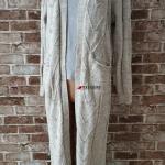 Длинный кардиган украшенный бусинами