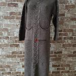 Удлиненное платье с карманами