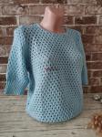 Женская кофта с узором соты