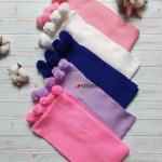 Детский шарф с бубонами и без (на выбор)