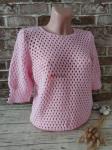 Женская кофта с узором соты