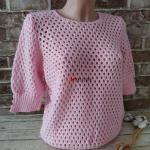 Женская кофта с узором соты