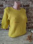 Женская кофта с узором соты