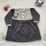 Детское платье с аппликацией из страз