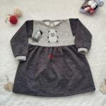 Детское платье с аппликацией из страз