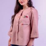 Стильный демисезонный женский жакет из Итальянской шерсти, рукав 3/4