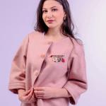 Стильный демисезонный женский жакет из Итальянской шерсти, рукав 3/4