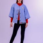 Стильный демисезонный женский жакет из Итальянской шерсти, рукав 3/4