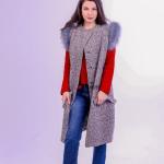 Демисезонный женский жилет из Итальянской шерсти