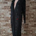 Длинный кардиган украшенный бусинами