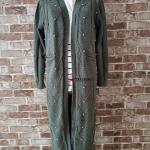 Длинный кардиган украшенный бусинами