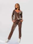 ВЕЛЮРОВЫЙ КОСТЮМ КС3939 СВЕТЛО КОРИЧНЕВЫЙ