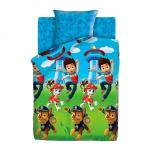 КПБ 1,5 хлопок "Щенячий патруль" (70*70) 8785+8786 вид 1 Райдер и щенки