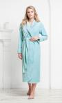 Халат женский Sova & Javoronok Classic, велсофт, аквамарин
