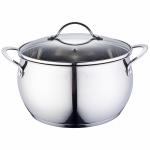 Кастрюля ?24 см, 6,2 л BE-334/2 со стеклянной крышкой