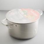 Кастрюля ?24 см, 6,6 л BE-306/2 со стеклянной крышкой