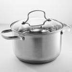 Кастрюля ?24 см, 6,6 л BE-311/2 со стеклянной крышкой