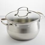 Кастрюля ?20 см, 4 л BE-314/2 со стеклянной крышкой