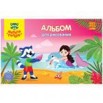 Альбом для рисования 32л., А4, на скрепке Мульти-Пульти Для девочек, с раскраской, А32_33818