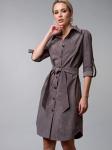 Платье-рубашка цвет хакки (П-60-13)