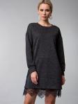 Платье -туника цвет темно-серый (П-242-1)