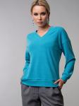 Джемпер с V-Образным вырезом цвет бирюза (Б-143-2)