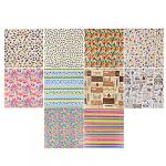 Бумага упаковочная, 68,5х100см, мелованная, 80 гр, 10 дизайнов