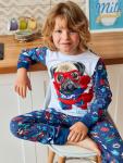 Пижама фуфайка (лонгслив), брюки д/мал