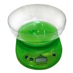 Весы напольные Добрыня DO-3009 с чашей, 5кг. зел х24