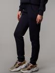 Брюки темно-синий  футер на флисе (Бр-35-3)