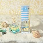 LADECOR Аромадиффузор с палочками и декором морской, 50мл, 2 аромата