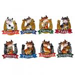 СНОУ БУМ Магнит Символ Года 2021 с подковой, полистоун, 6x6,5 см, 8 дизайнов