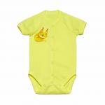 Боди реглан распашной короткий рукав